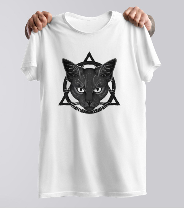 Therian Theta Delta Feline Symbol With Cat T-Shirt