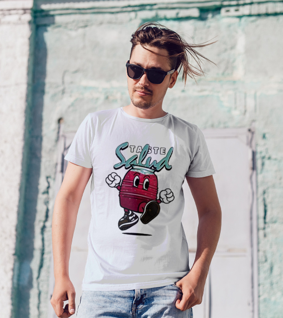 Taste Salud Hydration Immunity Energetic Cartoon Character T-Shirt