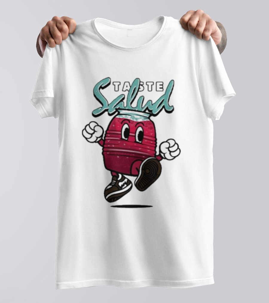 Taste Salud Hydration Immunity Energetic Cartoon Character T-Shirt