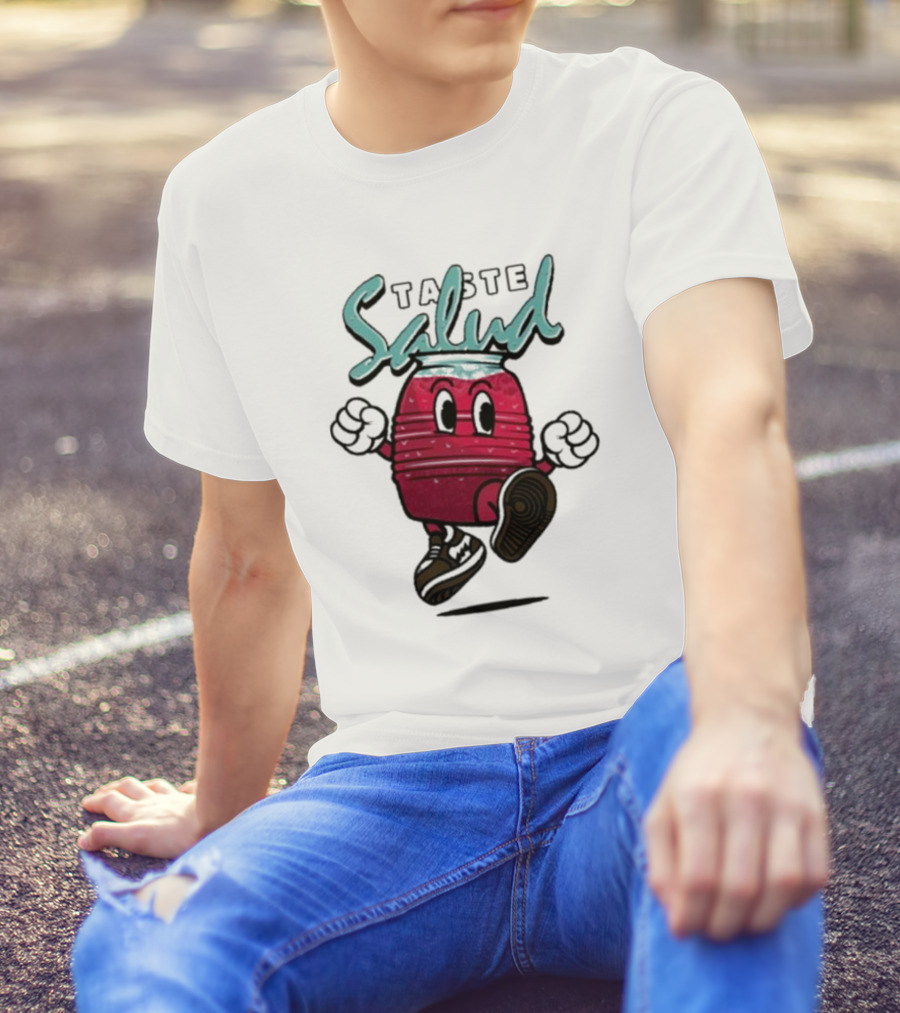 Taste Salud Hydration Immunity Energetic Cartoon Character T-Shirt