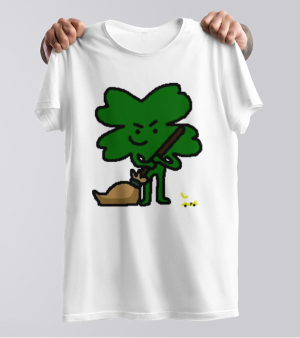 The Celtics Sweep The Pacers NBA Paint Shamrock Holding Broom T-Shirt