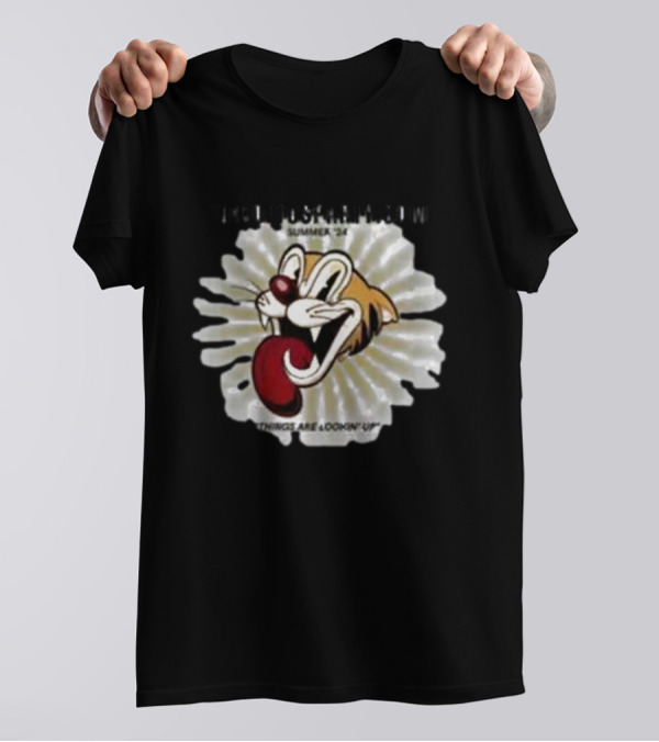 THELOFTUSPARTY.COM Summer ’24 Things Are Lookin Up Playful Cartoon Face T-Shirt