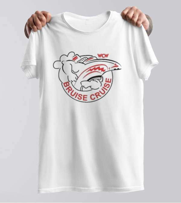WCW Bruise Cruise 92 Wrestling Event Shark T-Shirt