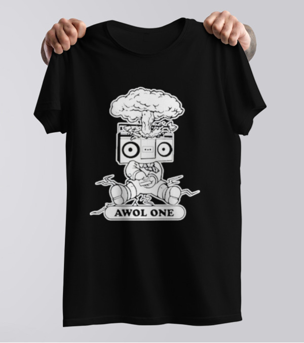 Awol One Exploding Boombox Head T-Shirt