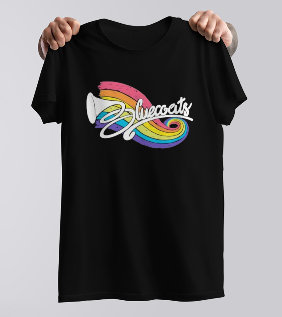 Bluecoats Horn With Rainbow Swirl T-Shirt