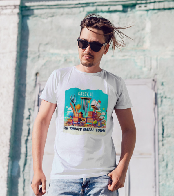Casey IL Big Things Small Town Oversized Items And Landmarks T-Shirt