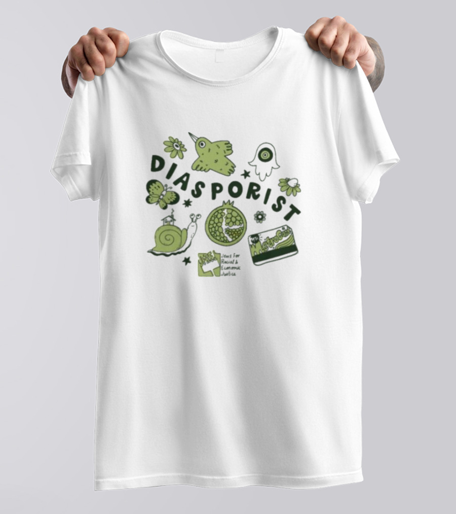 Diasporist Iconic Nature And Text Elements T-Shirt