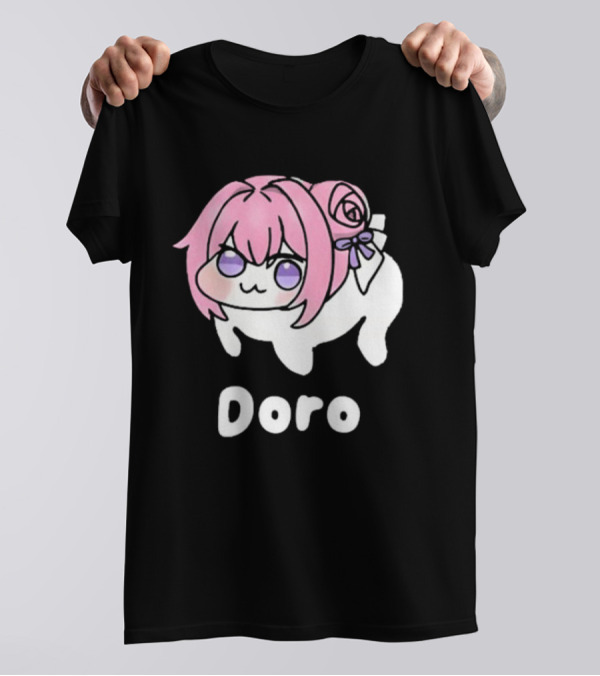 Doro Nikke Anime Pink Hair Character T-Shirt