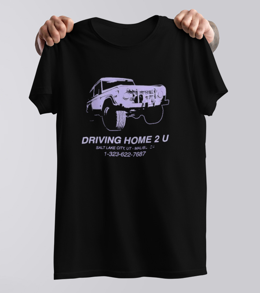 Driving Home 2 U Salt Lake City UT Malibu CA 1 323 622 7687 Classic SUV Adventure T-Shirt