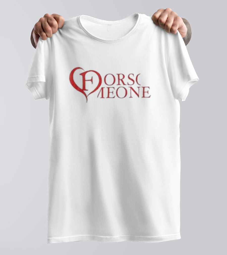 For Someone Heart Red Letter T-Shirt