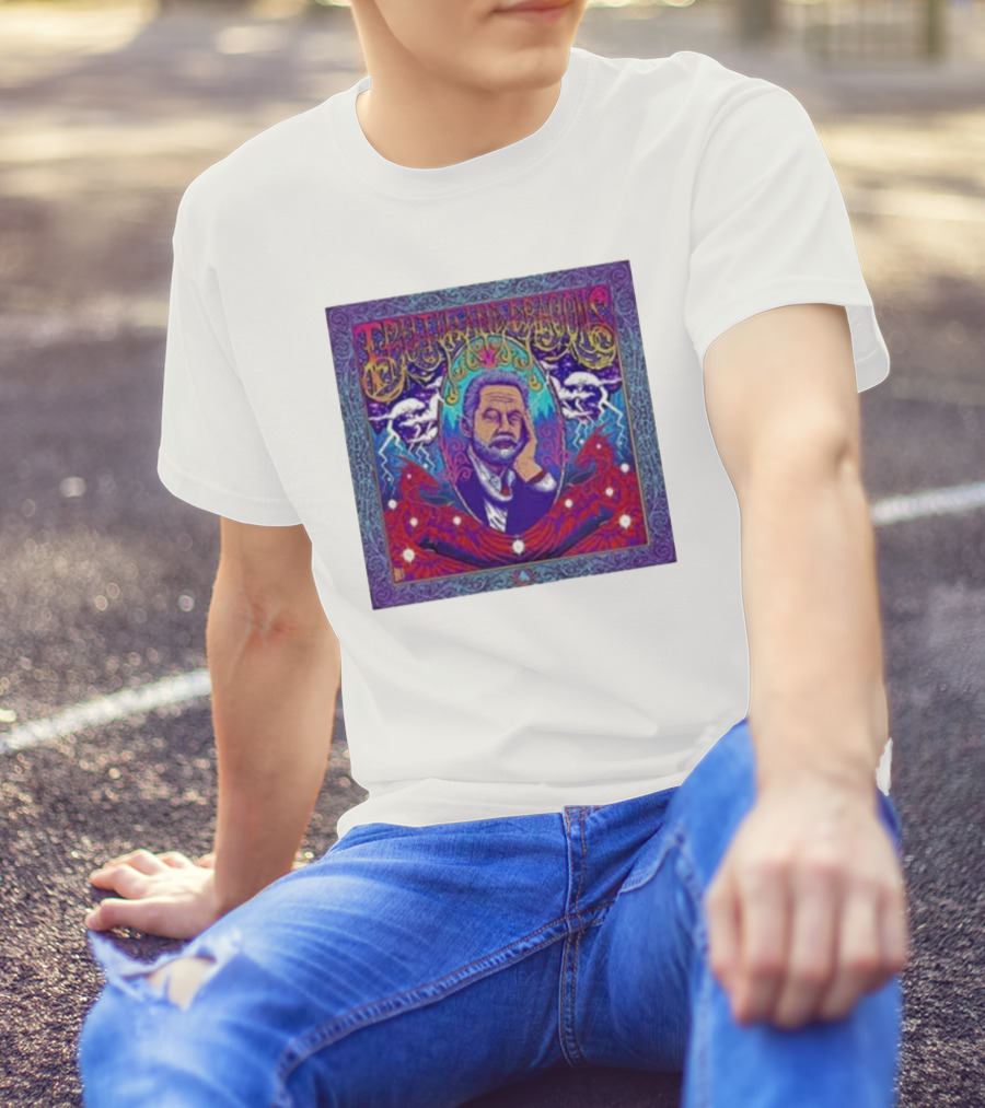 Truth And Dragons Psychedelic Portrait Neon T-Shirt