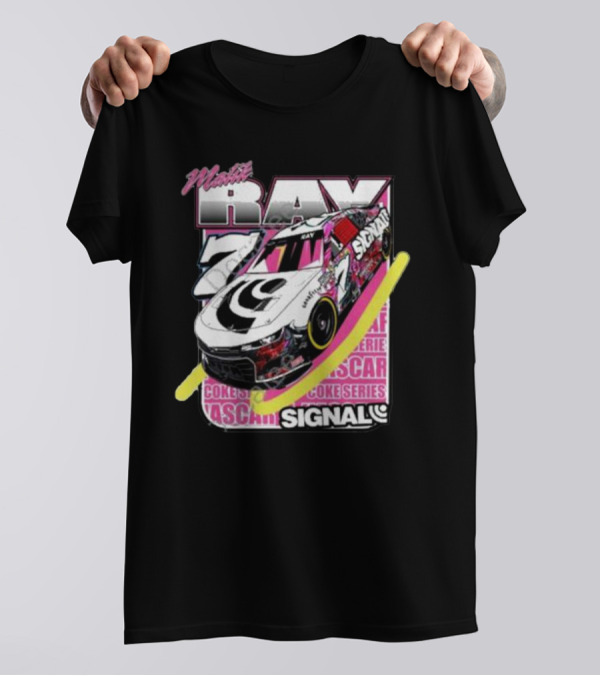 Malik Ray 7 NASCAR Coke Series Signal Racing Car T-Shirt
