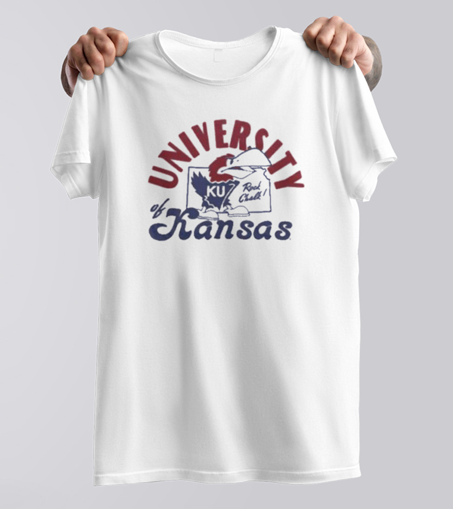 University Of Kansas Red Chalk KU T-Shirt