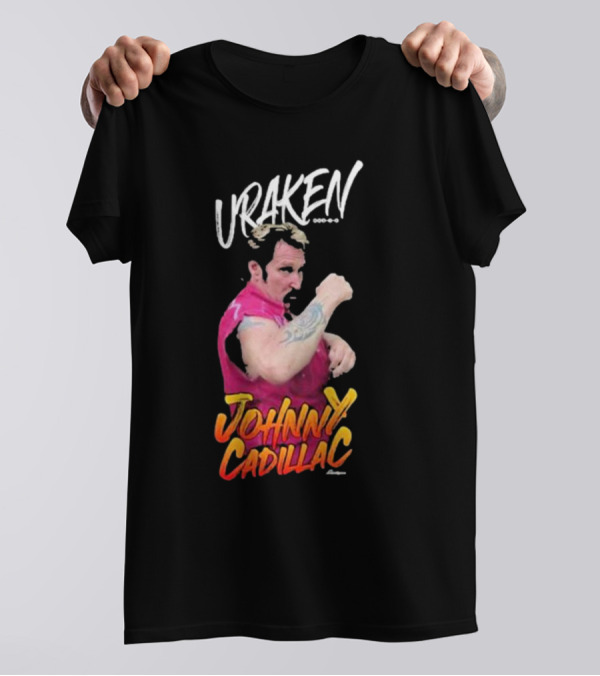 Uraken Johnny Cadillac Martial Arts Enthusiast With Dynamic Pose And Bold Colors T-Shirt