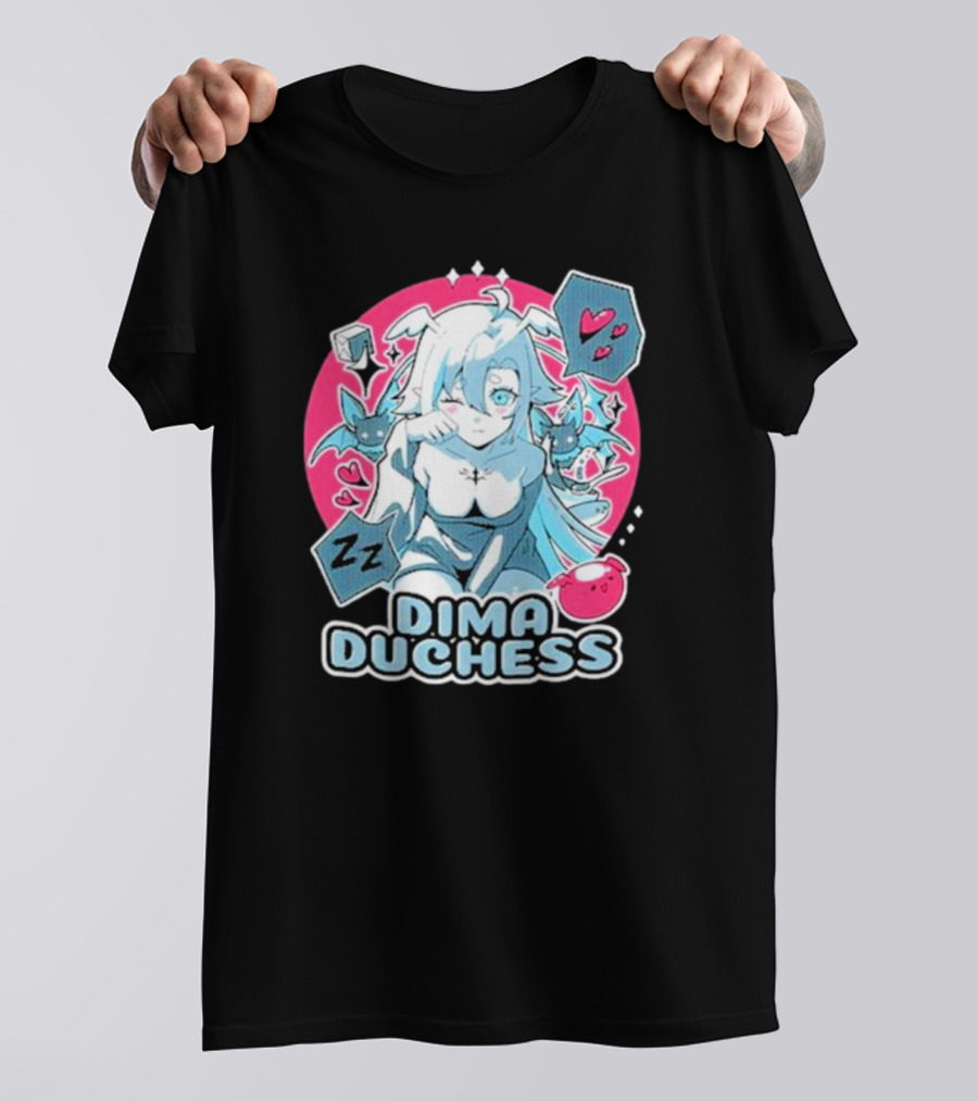 Uwumarket Dimatheduchess Sleepy Soup Dima Duchess Hearts Zzz Bat Wings T-Shirt