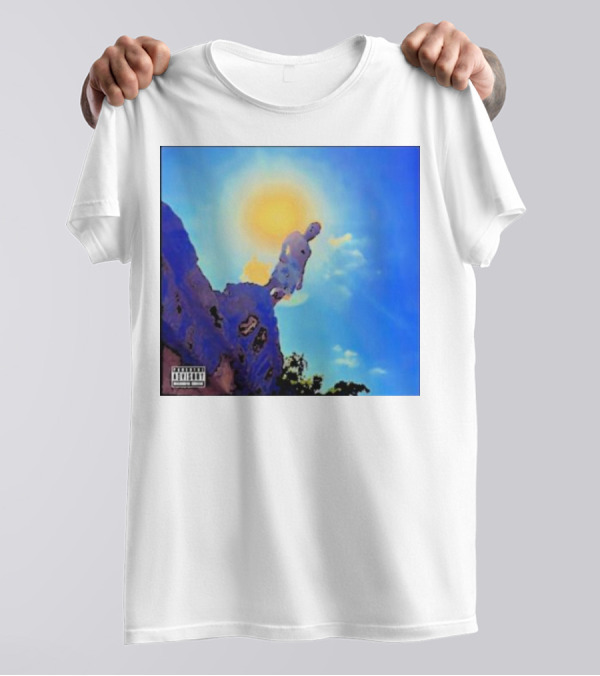 Wagmi Music Images Figure On Cliff With Sun And Clouds Cover T-Shirt