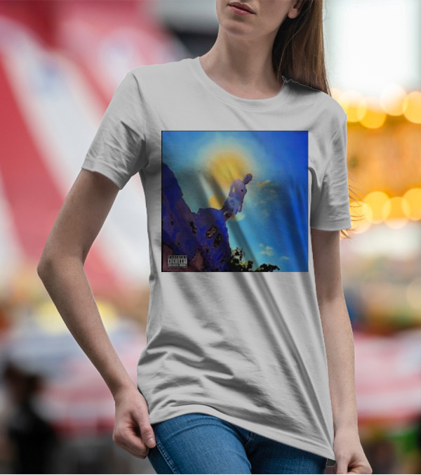 Wagmi Music Images Figure On Cliff With Sun And Clouds Cover T-Shirt