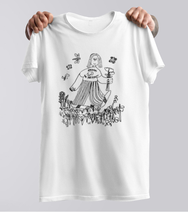 Support The Pollinators Walking With Flowers T-Shirt