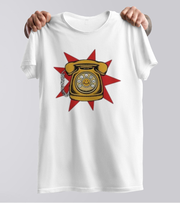 Wallows Music Vintage Phone Smiley Rotary Starburst Raglan T-Shirt