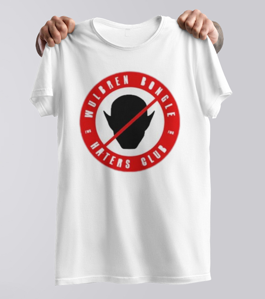 Wulbren Bongle Haters Club FWB Logo Red Circle T-Shirt