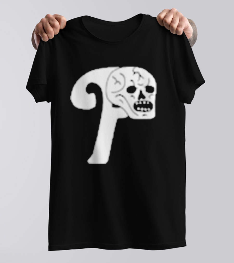 Philadelphia The Fighting Piss Missiles Skull T-Shirt