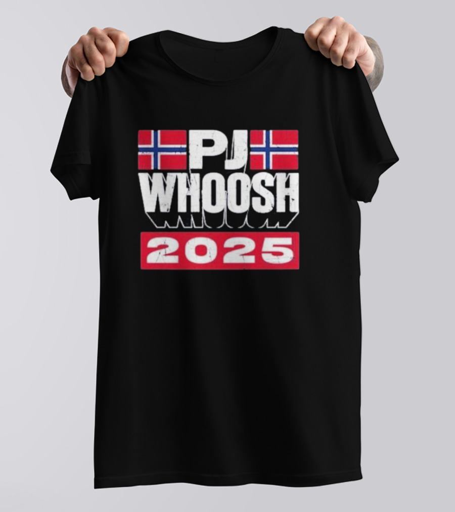 PJ Whoosh Norway Flags 2025 T-Shirt