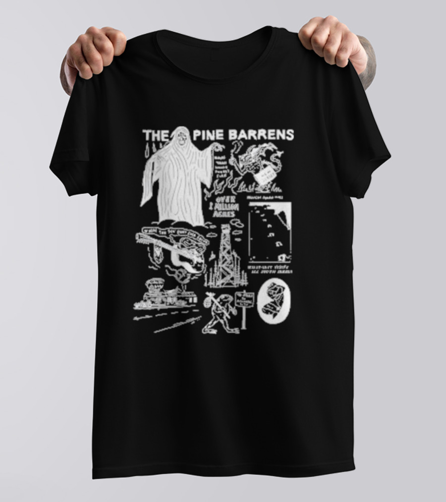 THE PINE BARRENS NIGHT PEOPLE 1 MILLION ACRES STRANGER THINGS 168 STORIES ALL UNTOUCHED T-Shirt