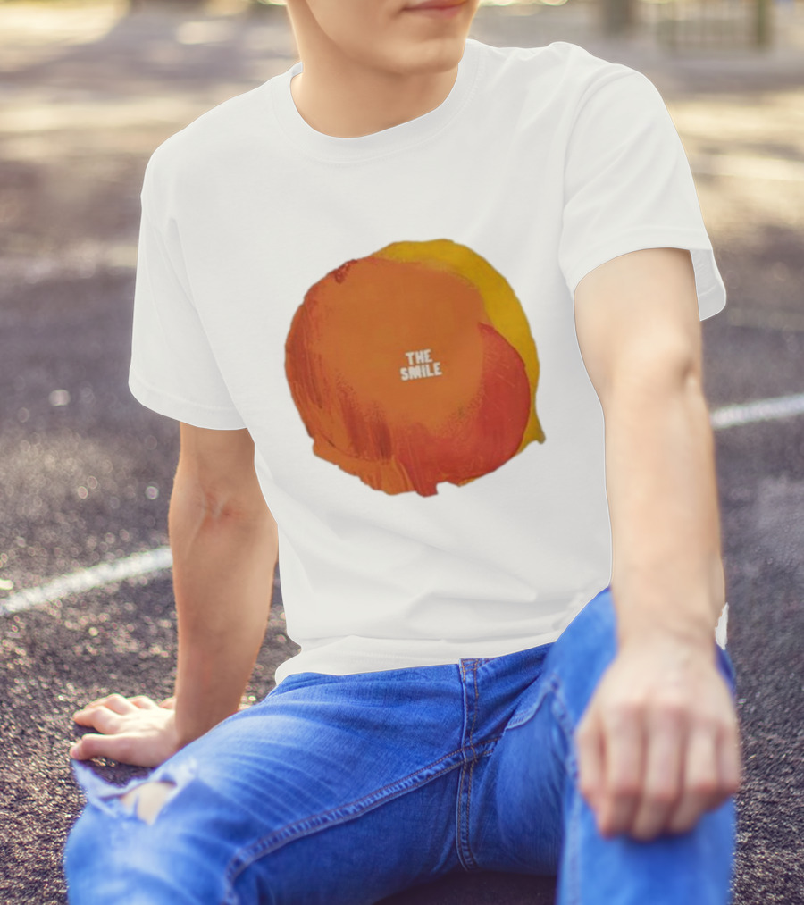 The Smile Sun Paint Texture Art Circle T-Shirt
