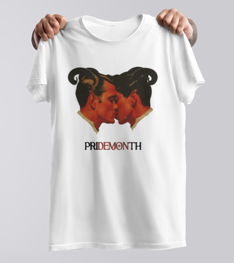 Vintage Fantasy Pride Month Pride Month Demon Lovers T-Shirt