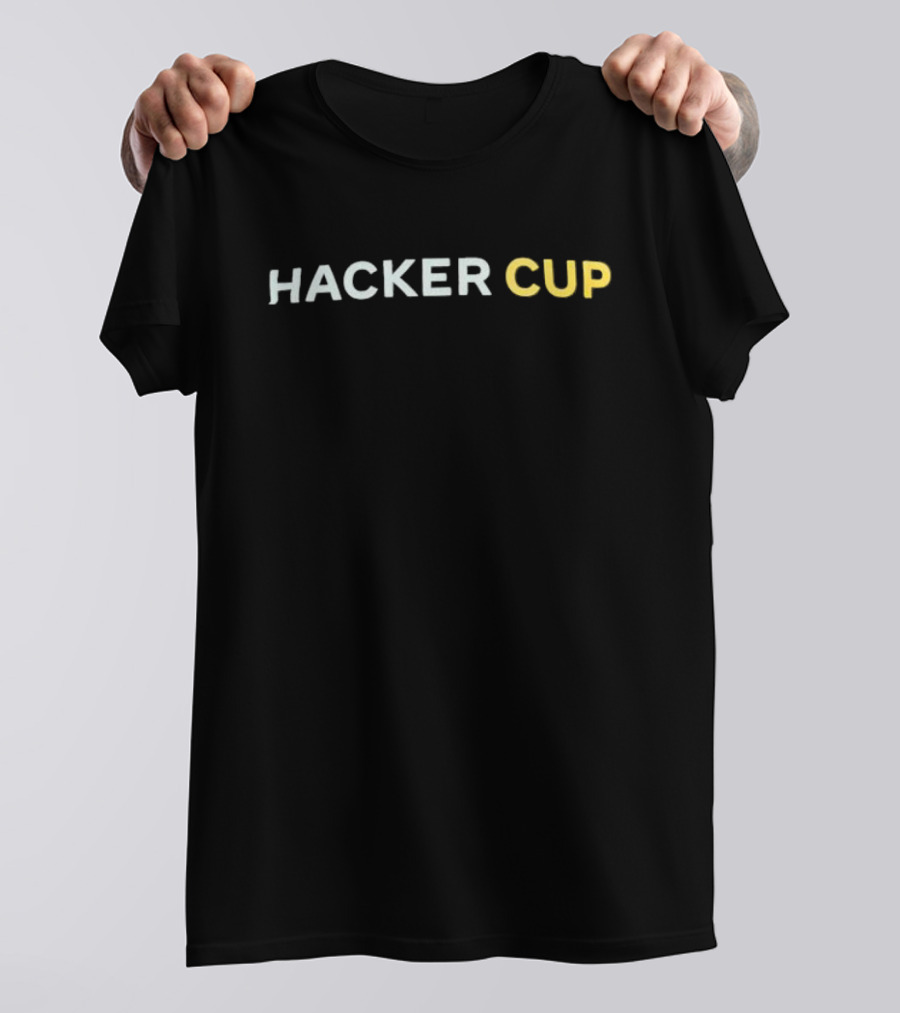 Abhishek Saini Wearing Hacker Cup Premium T-Shirt
