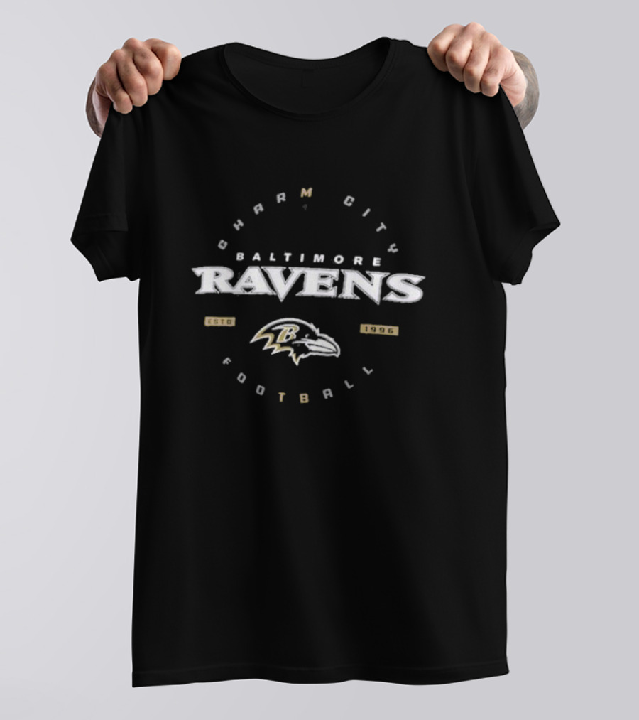 Baltimore Ravens Charm City Football Est. 1996 T-Shirt