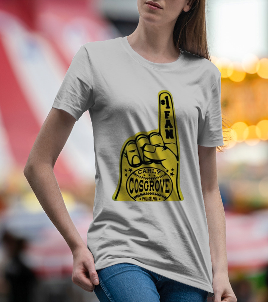 Carly Cosgrove Philadelphia Number One Fan Foam Finger T-Shirt
