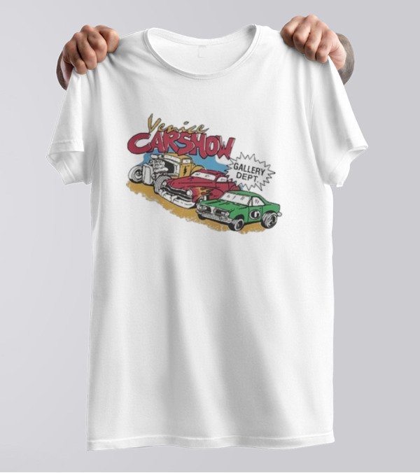 Venice Car Show Gallery Dept Vintage Cars Racing T-Shirt