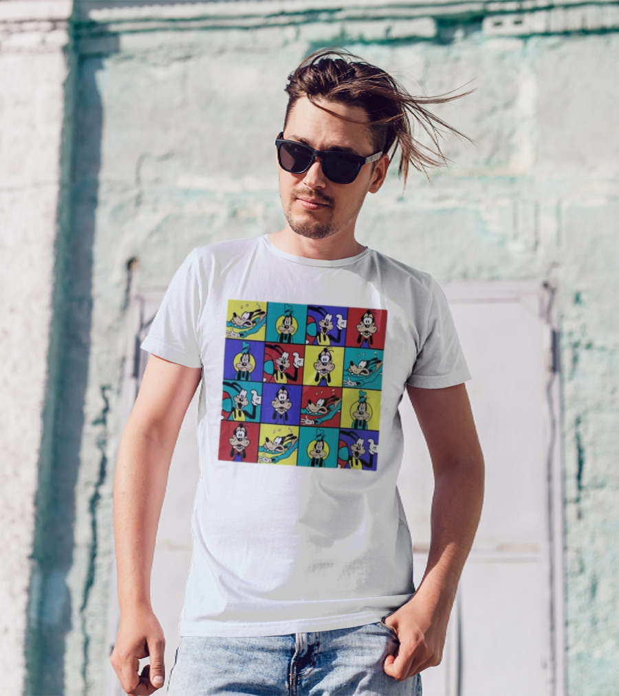 Goofy Multicolored Funny Face Expressions T-Shirt