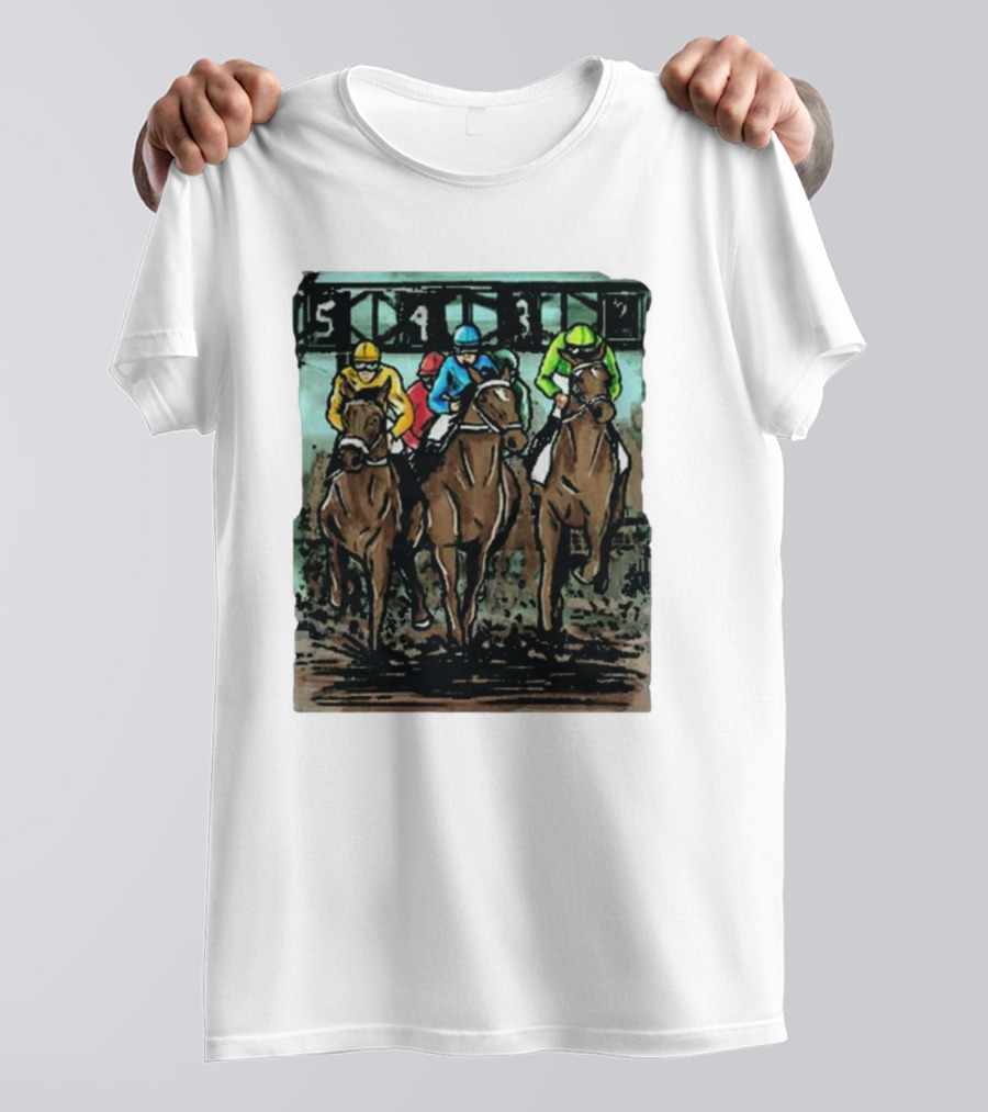 U Horse Races Waitlist Action 54321 T-Shirt