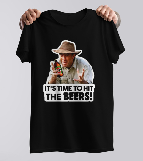 Russell Coight It's Time To Hit The Beers Beer Bottle Hat T-Shirt