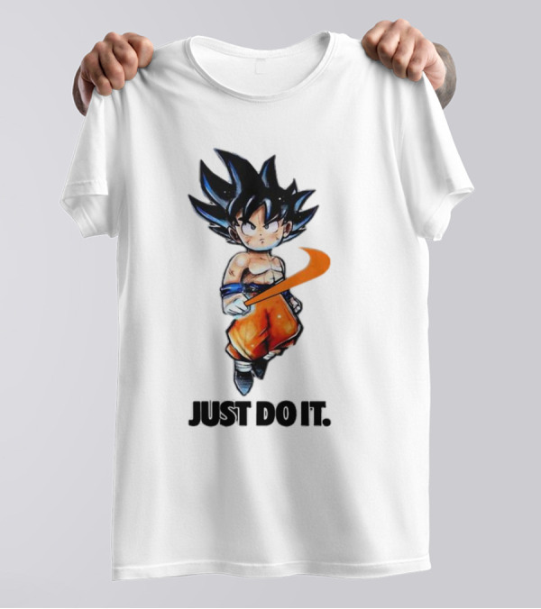 Son Goku Just Do It Dragon Ball Crossover T-Shirt