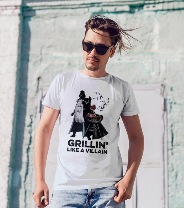 Star Wars Grillin' Like A Villain Darth Vader BBQ Scene T-Shirt