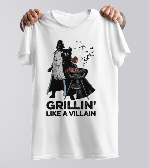 Star Wars Grillin' Like A Villain Darth Vader BBQ Scene T-Shirt
