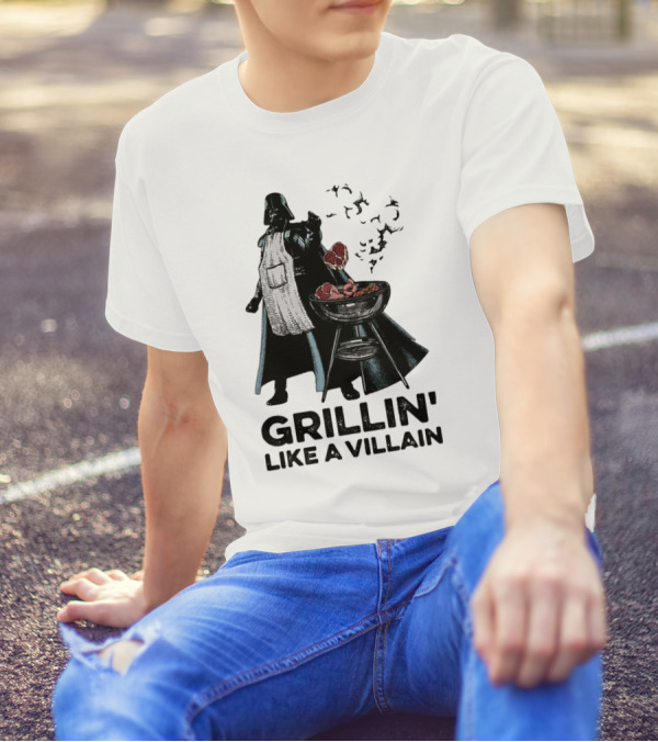 Star Wars Grillin' Like A Villain Darth Vader BBQ Scene T-Shirt