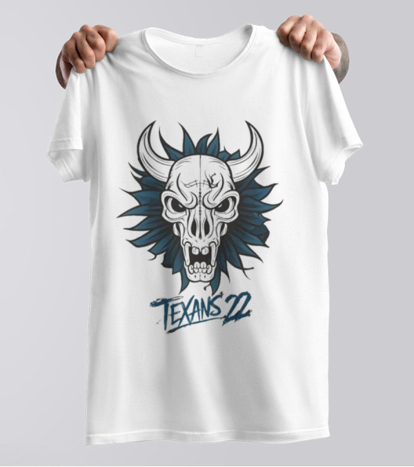 Texans Bull Skull 22 T-Shirt