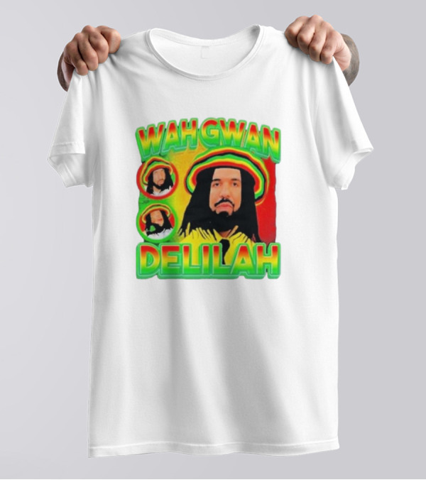 Wah Gwan Delilah Rasta Colors Drake T-Shirt