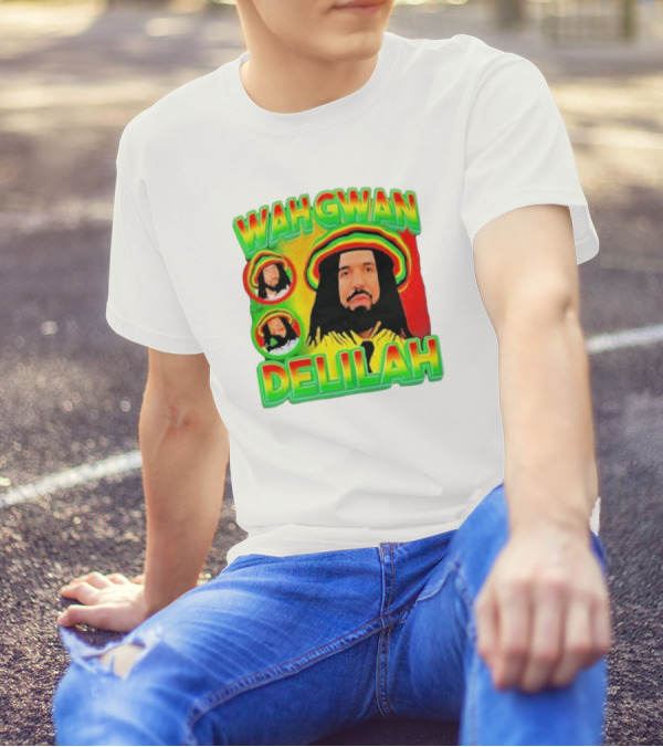 Wah Gwan Delilah Rasta Colors Drake T-Shirt
