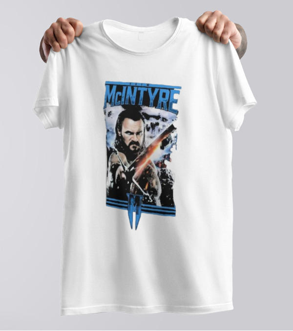 Drew McIntyre Clash Warrior With Sword And Determined Gaze T-Shirt