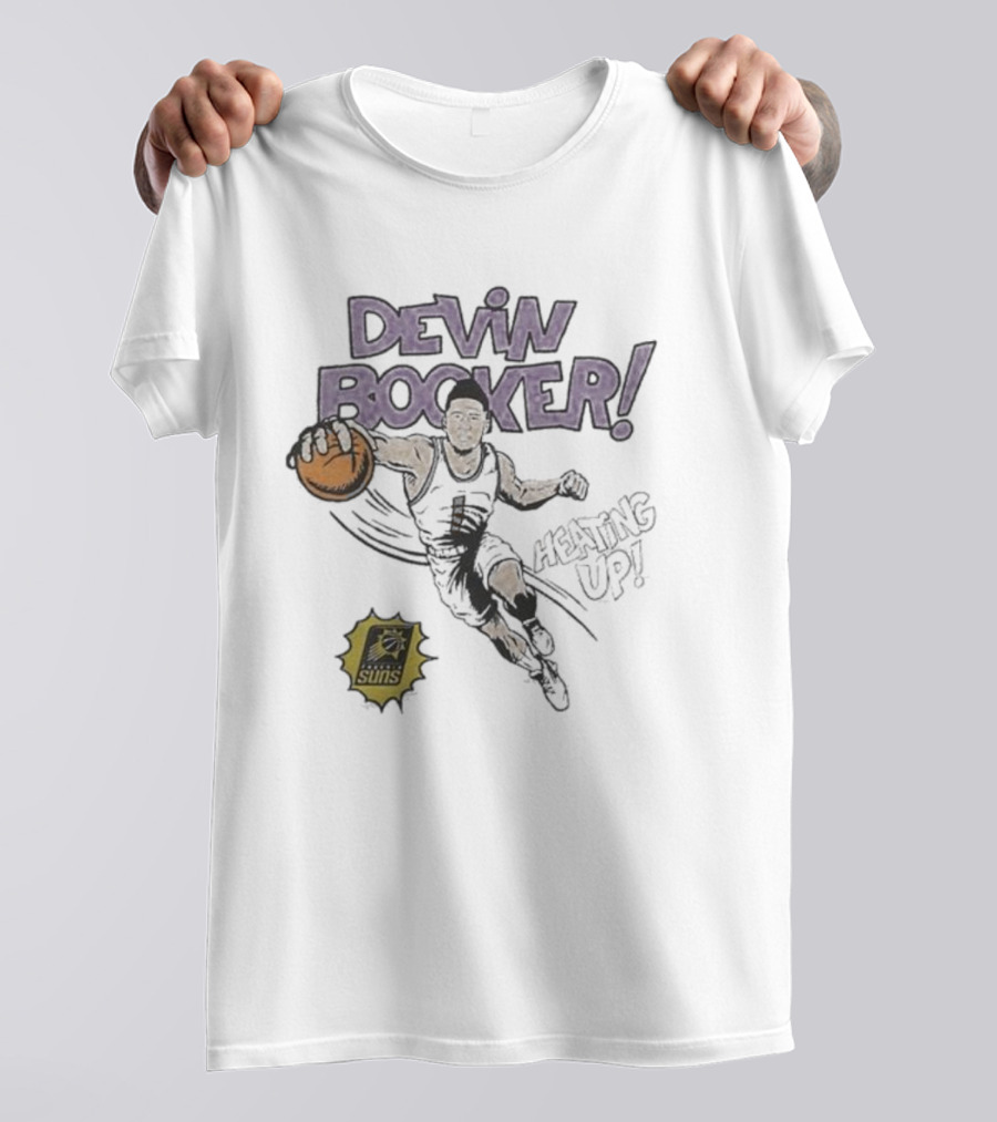 Devin Booker Phoenix Suns Dunking Up Comic T-Shirt