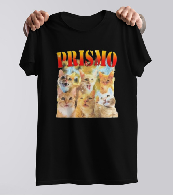 Prismo Cats Colorful Expressions Feline Montage T-Shirt