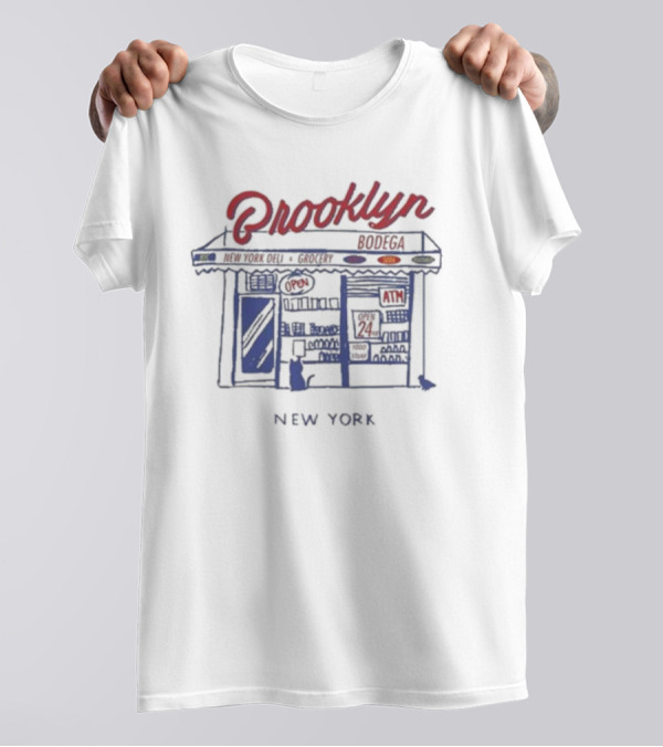 Brooklyn Bodega New York Deli Grocery Open 24 ATM T-Shirt