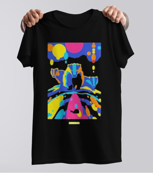Chris Packham Badgers Glow In The Dark Colorful Wildlife T-Shirt