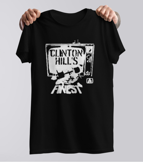 Clinton Hill's Finest As Seen On TV Retro Style Television T-Shirt
