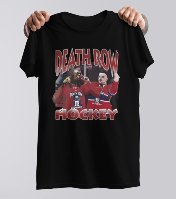 Death Row Hockey Sweater With Iconic Rapper And Player Graphics T-Shirt
